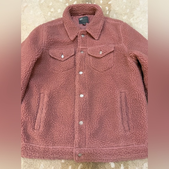 Asos fuzzy pink jacket women’s size medium - Picture 5 of 9
